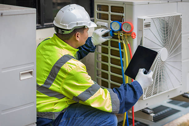 Professional Hvac technician working in La Belle, PA